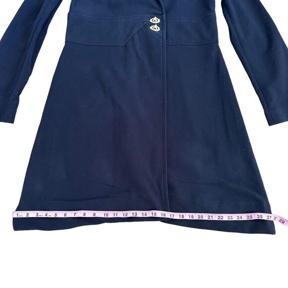 ECI ~ Womens Black Overcoat ~ turn lock closure ~ size XL - Picture 12 of 14